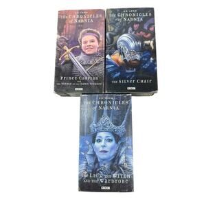 The Chronicles Of Narnia VHS 2002 BBC 3 Volume CS Lewis Bridgestone Vintage Lot
